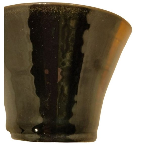 Earthenware Studio Art Rustic Pottery Bowl Brown Earth Tones Vase Planter USA - Picture 7 of 9